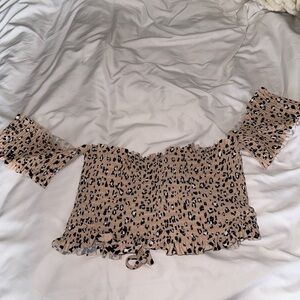 Cheetah swimsuit top